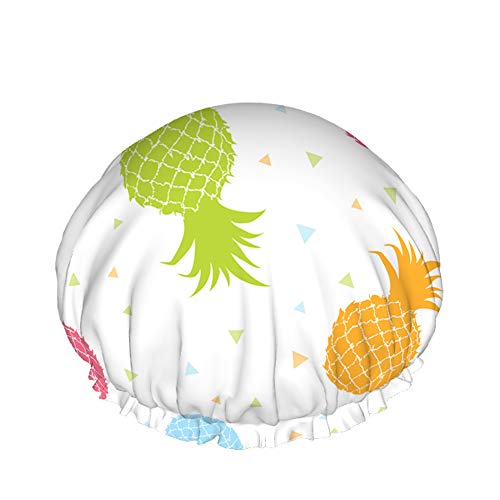 Pines Duschhaube Wasserabweisender Badehut Wiederverwendbares strapazierfähiges elastisches Polyester für Männer Frauen 4,3 x 10,6 Zoll von Lsjuee