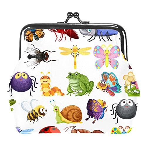 Verschiedene Tiere Parttern Geldbörse Geldbörse Tasche Kleingeldbeutel Geschenke für Frauen Kinder Mädchen Schlüsselhalter von Lsjuee