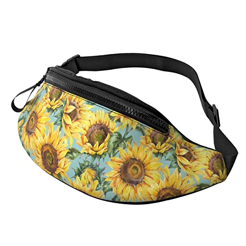 Vintage gelbe Sonnenblume, lässige Gürteltasche für Männer und Frauen, verstellbare Gürteltasche für Reisen, Wandern, Radfahren, Laufen, Festival, Rave von Lsjuee