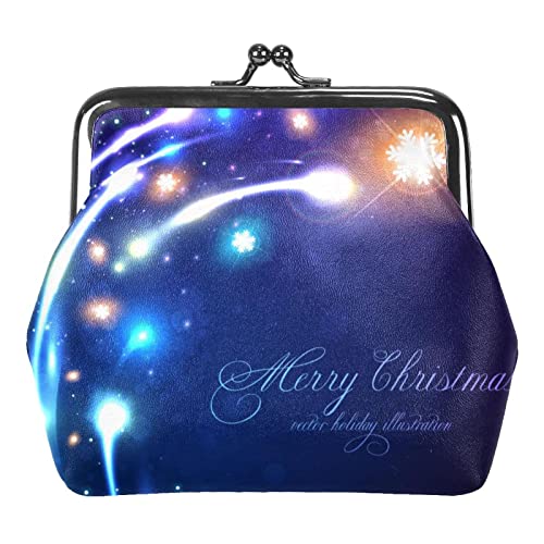 Weihnachten Neujahr Feuerwerk Geldbörse Vintage Beutel Schnalle Clutch Bag Kiss-Lock Geldbörse Verschluss Verschluss Geldbörsen für Frauen Mädchen von Lsjuee