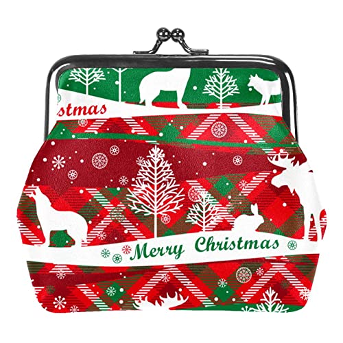 Weihnachtshirsch, Wolf, Elch, Baum, Tiere, Geldbörsen, Geldbörsen, Vintage-Beutel als Geschenk Weihnachtshirsch, Wolf, Elch, Baum, Tiere, Geldbörsen, Geldbörsen, Vintage-Beutel als Geschenk von Lsjuee