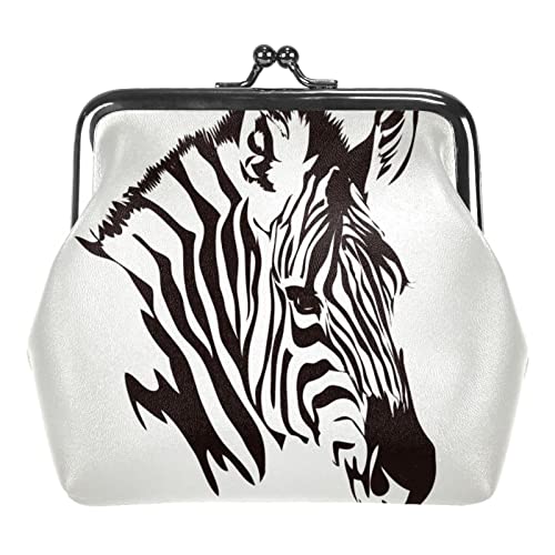 Zebra-Tier-Tier-Zoo-Münzengeldbörse, Geldbörse, Tasche, Kleingeldbeutel, Geschenke für Frauen, Kinder, Mädchen, Schlüsselhalter von Lsjuee