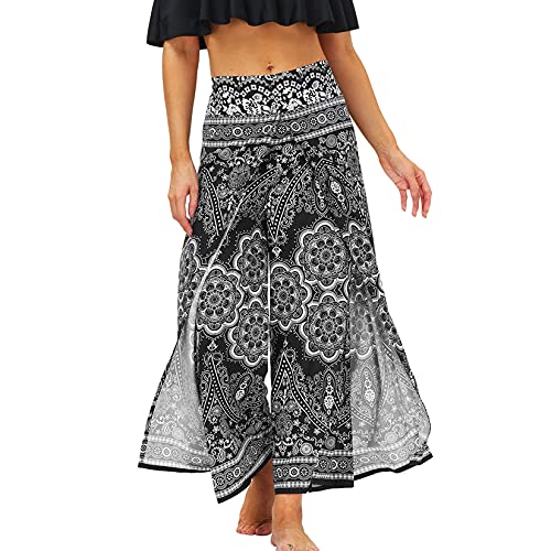 Lu's Chic Damen Harem Yoga Hose Palazzo Bohemian Sweatpants Hippie Workout Jogger Weites Bein - - Large-X-Large von Lu's Chic