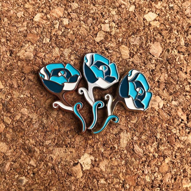 Rose Emaille Pin Rose Emaille Pin von LuFishCo