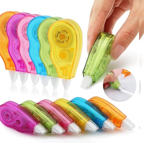 LuLiyLdJ 12-Stücke korrekturroller korrekturmaus Korrekturräder Korrekturmaus, Mini-Korrektur mit Schutzkappe, verwendet für Studenten, Büros und Häuser schulsachen von LuLiyLdJ