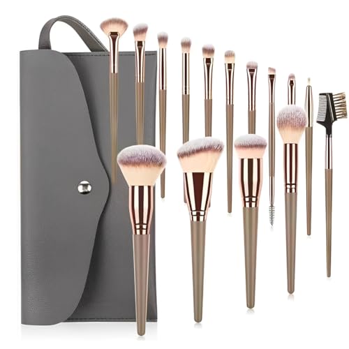 LuLiyLdJ Make up Pinsel Set Professionelles 15 Pcs Pinselset Makeup Schminkpinsel Kit Foundation Lidschatten Kosmetikpinsel Kosmetikpinsel Set mit von LuLiyLdJ
