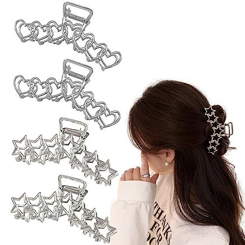 4 Stück große Krallenklammern for dickes Haar, stilvolle Haarspangen for Frauen und Mädchen 4 Stück große Krallenklammern for dickes Haar, stilvolle Haarspangen for Frauen und Mädchen von LuMOUzhou