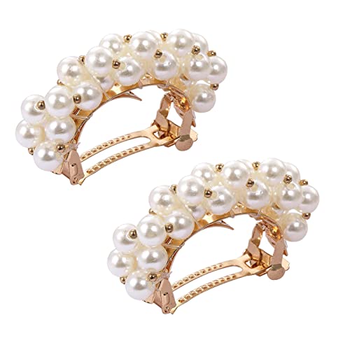 Premium Perlen-Haarklammern-Set, 2-teilig, elegantes Haar-Accessoire for Damen von LuMOUzhou