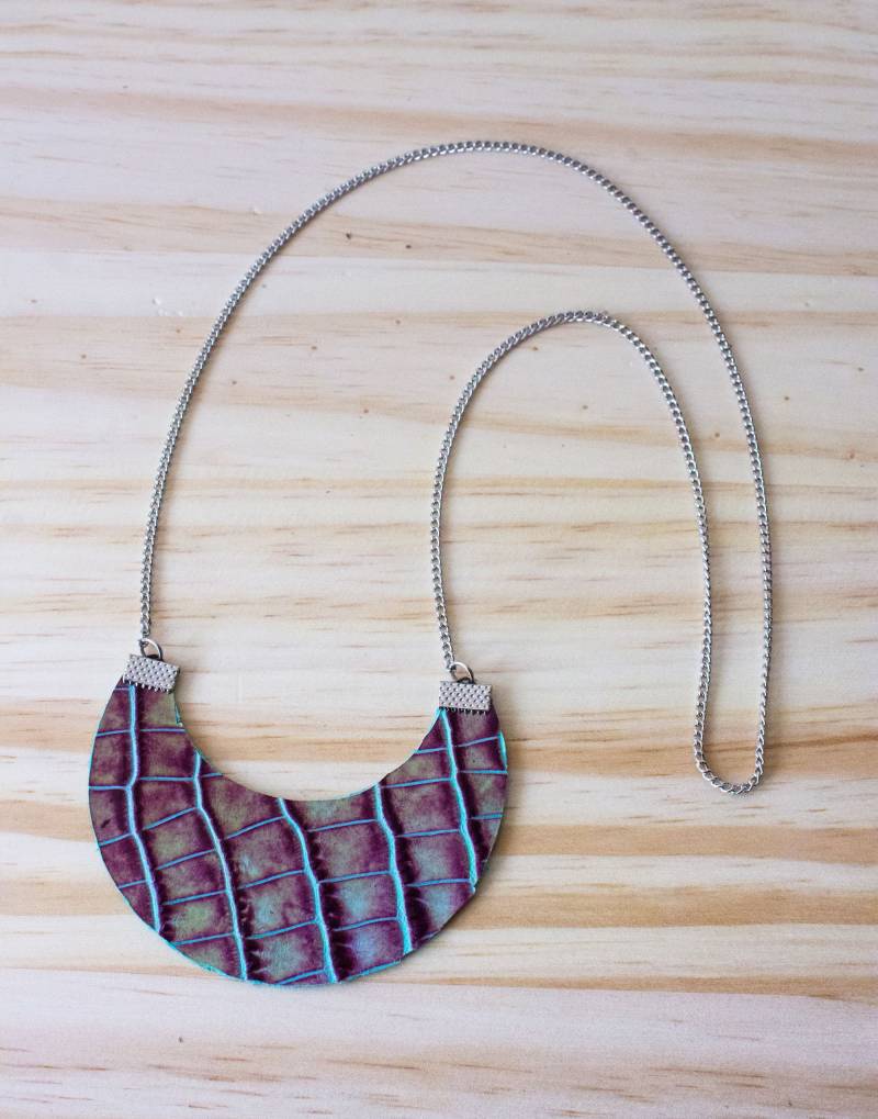 Halbmond Lederkette von LuMadeByHand