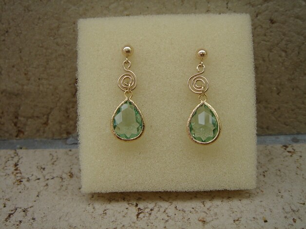 Gold Ohrringe Tropfen Filled, Lu-0293 Gold Ohrringe Tropfen Filled, Lu-0293 von LuNagarie