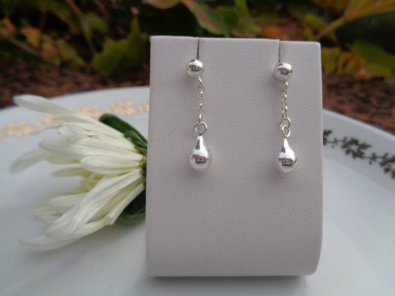 Silberohrringe Mit Tropfen, 925Er Silber, Lu-0221 von LuNagarie