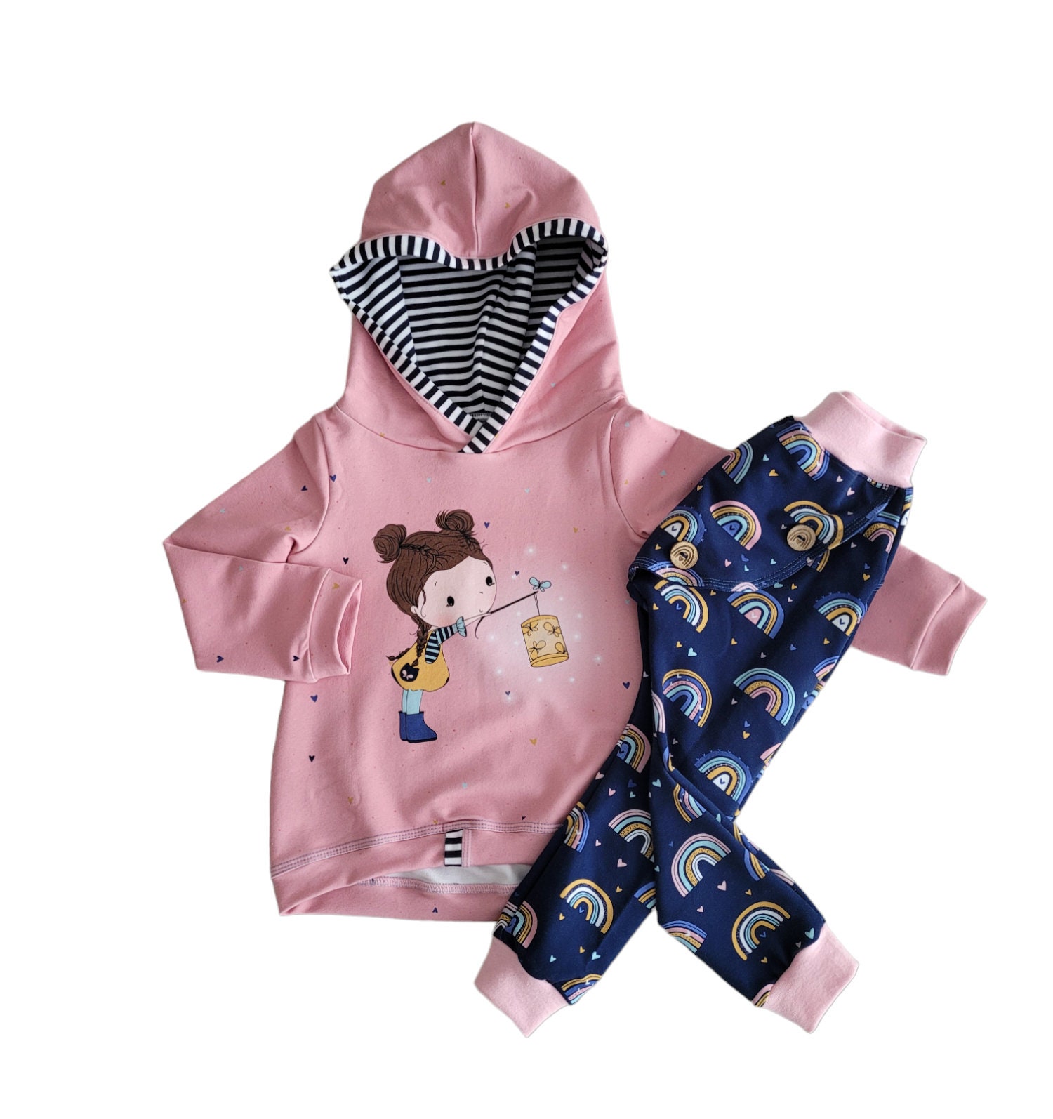 Mädchenset "Laterne" Gr. 104 von LuNosNaehstuebchen