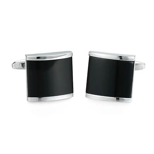 Einfache Mode-Manschettenknöpfe, französische Herrenhemd-Manschettenknöpfe Hochzeits-Manschettenknöpfe einfache Metallknöpfe stimmungsvolle Manschettennägel (1 Paar) (Größe: ca. 1 cm) (Farbe: 136) von LuRey