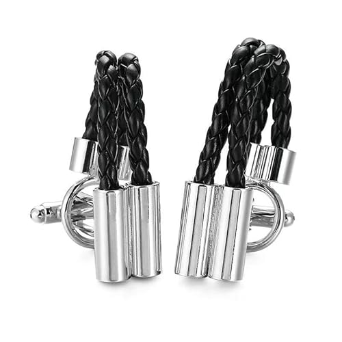 Einfache Mode-Manschettenknöpfe, französische Herrenhemd-Manschettenknöpfe Hochzeits-Manschettenknöpfe einfache Metallknöpfe stimmungsvolle Manschettennägel (1 Paar) (Größe: ca. 1 cm) (Farbe: 42) von LuRey