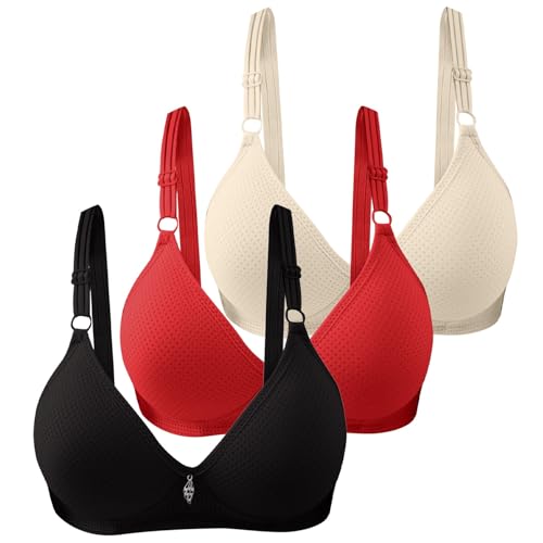 3er/2er Pack BH Damen Ohne Bügel Push Up BH Set Frauen Sexy Bustier Crop Top Sport-BHS Trainings-BH mit verstellbarem für Alltag Yoga Fitness Sport Outdoor von Luadnysin