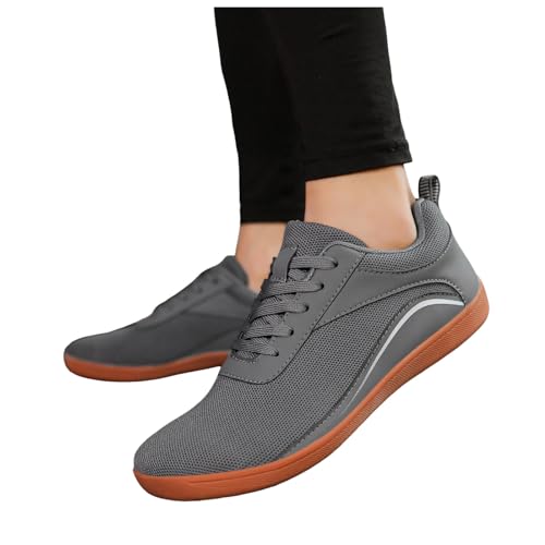 Atmungsaktives Obermaterial Rutschfeste Gummisohle Barfußschuhe Unisex Trekkingschuhe Bequeme Schuhe Sneakers Breite Füße Fahrradschuhe Damen Herren Schuhe Laufschuhe Sportschuhe Frühling Sommer von Luadnysin