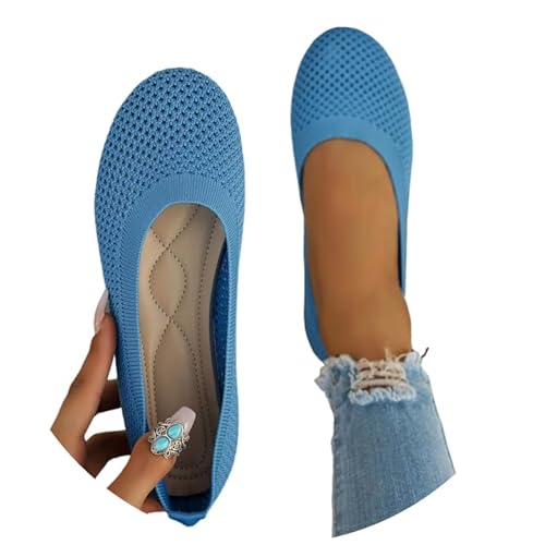 Dirndl Schuhe Ballerinas Slip On Sommerschuhe rutschfest Flach Stricken Sneaker Bequem Sommer Elegant Runde Zehe Sportlich Flat Trachtenschuhe Tanzschuhe Frauen Blau 40 Dirndl Schuhe Ballerinas Slip On Sommerschuhe rutschfest Flach Stricken Sneaker Bequem Sommer Elegant Runde Zehe Sportlich Flat Trachtenschuhe Tanzschuhe Frauen Blau 40 von Luadnysin
