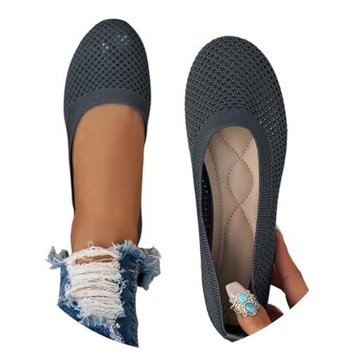 Dirndl Schuhe Ballerinas Slip On Sommerschuhe rutschfest Flach Stricken Sneaker Bequem Sommer Elegant Runde Zehe Sportlich Flat Trachtenschuhe Tanzschuhe Frauen Dunkelgrau 41 Dirndl Schuhe Ballerinas Slip On Sommerschuhe rutschfest Flach Stricken Sneaker Bequem Sommer Elegant Runde Zehe Sportlich Flat Trachtenschuhe Tanzschuhe Frauen Dunkelgrau 41 von Luadnysin
