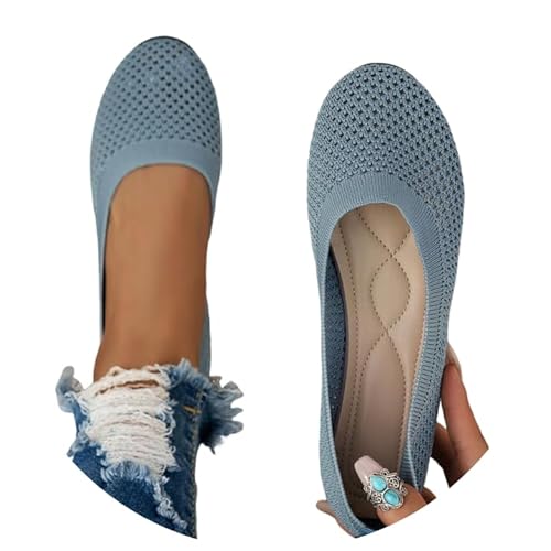 Dirndl Schuhe Ballerinas Slip On Sommerschuhe rutschfest Flach Stricken Sneaker Bequem Sommer Elegant Runde Zehe Sportlich Flat Trachtenschuhe Tanzschuhe Frauen Grau 41 Dirndl Schuhe Ballerinas Slip On Sommerschuhe rutschfest Flach Stricken Sneaker Bequem Sommer Elegant Runde Zehe Sportlich Flat Trachtenschuhe Tanzschuhe Frauen Grau 41 von Luadnysin