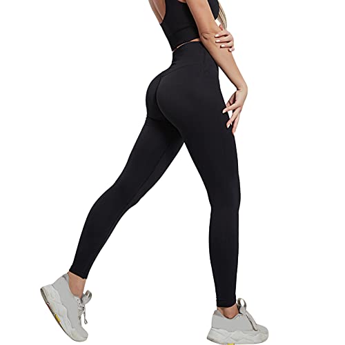 Gym Leggings Damen Teveo Leggins Leggings High Waist Blickdichte Hosen Push Up Scrunch Butt Wanderleggings Lang Yoga Booty Gym Yogahose Sporthose Laufhose von Luadnysin