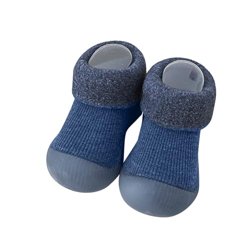 Krabbelschuhe Baby Sockenschuhe Hausschuhe Kinder Mädchen Winterschuhe Hüttenschuhe Für Draußen Babyschuhe 6-12 Monate Lauflernschuhe Überzieher Schuhe Winter Krabbelsocken Rutschfeste Socken von Luadnysin