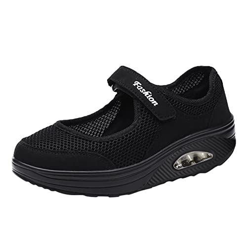 Laufschuhe Damen Sneaker Lässige Leichte Turnschuhe Air Cushion Slip-On Casual Freizeit Sandalen Sandaletten Laufschuhe Sportschuhe Hallenschuhe Orthopädische Schuhe Damen von Luadnysin