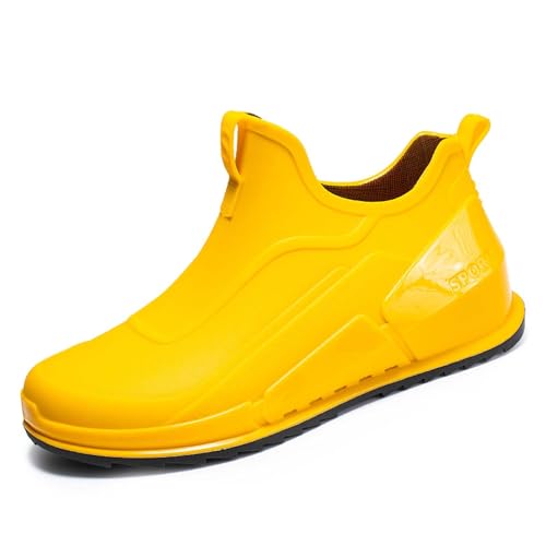 Luadnysin Gartenschuhe Herren Bequem Atmungsaktiv Mode Gummischuhe Gummistiefeletten Rain Boots Men Kurz Wasserdicht Gartenstiefel Damen Gelb 43 Luadnysin Gartenschuhe Herren Bequem Atmungsaktiv Mode Gummischuhe Gummistiefeletten Rain Boots Men Kurz Wasserdicht Gartenstiefel Damen Gelb 43 von Luadnysin