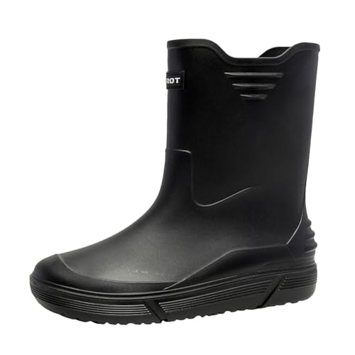 Luadnysin Gartenschuhe Herren Halbhoch Unisex-Erwachsene Wasserdicht Regenschuhe Rain Boots Men Mode Pvc Gartenstiefel Gummistiefeletten Outdoor Schwarz 40 Luadnysin Gartenschuhe Herren Halbhoch Unisex-Erwachsene Wasserdicht Regenschuhe Rain Boots Men Mode Pvc Gartenstiefel Gummistiefeletten Outdoor Schwarz 40 von Luadnysin