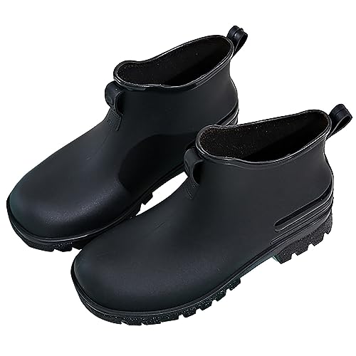 Luadnysin Gartenschuhe Herren Mode Atmungsaktiv Unisex-Erwachsene Gummistiefeletten Regenschuhe Rain Boots Men Kurz Bequem Gartenstiefel Gummischuhe Outdoor Schwarz 40 Luadnysin Gartenschuhe Herren Mode Atmungsaktiv Unisex-Erwachsene Gummistiefeletten Regenschuhe Rain Boots Men Kurz Bequem Gartenstiefel Gummischuhe Outdoor Schwarz 40 von Luadnysin