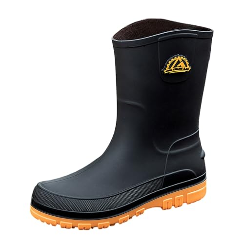 Luadnysin Gartenschuhe Herren Unisex-Erwachsene Mode Pvc Bequem Stiefeletten Rain Boots Men Atmungsaktiv Gummistiefeletten Regenschuhe Damen Gelb 42 Luadnysin Gartenschuhe Herren Unisex-Erwachsene Mode Pvc Bequem Stiefeletten Rain Boots Men Atmungsaktiv Gummistiefeletten Regenschuhe Damen Gelb 42 von Luadnysin