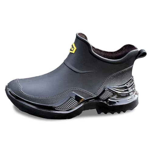Luadnysin Gummistiefel Herren Unisex-Erwachsene Atmungsaktiv Bequem Gummistiefeletten Gartenstiefel Rain Boots Men Kurz Wasserdicht Gummischuhe Damen Schwarz 41 Luadnysin Gummistiefel Herren Unisex-Erwachsene Atmungsaktiv Bequem Gummistiefeletten Gartenstiefel Rain Boots Men Kurz Wasserdicht Gummischuhe Damen Schwarz 41 von Luadnysin