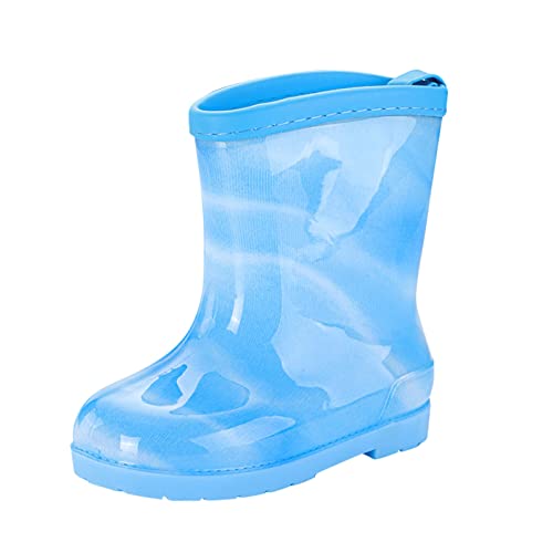 Luadnysin Gummistiefel Jungen Mädchen Federleichte Wasserdichte Regenschuhe Kleinkind Leichte Stiefel Kinderstiefel Rain Boot Kids ICH 31 von Luadnysin
