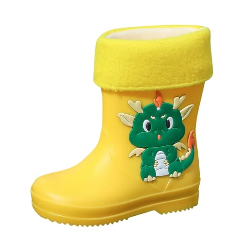 Luadnysin Gummistiefel Jungen Mädchen Kleinkind Federleichte Regenstiefel Halbschaft Wasserdichte Kinderstiefel Regenschuhe Mit Rutschfeste Sohle Gelb 29.5 Luadnysin Gummistiefel Jungen Mädchen Kleinkind Federleichte Regenstiefel Halbschaft Wasserdichte Kinderstiefel Regenschuhe Mit Rutschfeste Sohle Gelb 29.5 von Luadnysin