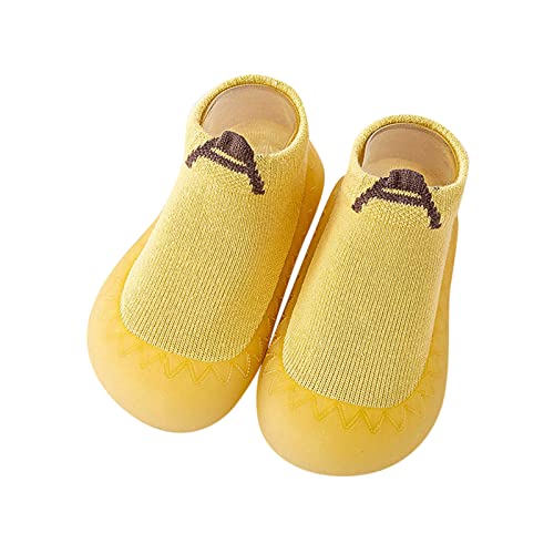 Luadnysin Krabbelschuhe Stoppersocken Baby Babyschuhe 6-12 Monate Lauflernschuhe Sommer Hausschuhe 12-18 Sockenschuhe Kinder Schuhe Überzieher Barfußschuhe Mädchen Antirutschsocken Barfussschuhe von Luadnysin