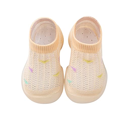 Luadnysin Lauflernschuhe Baby Krabbelschuhe Hüttenschuhe Kinder Sommer Babyschuhe Antirutschsocken 6-12 Monate Stoppersocken Sockenschuhe 12-18 Schuhe Ab 1 Jahr Krabbelsocken Leder von Luadnysin