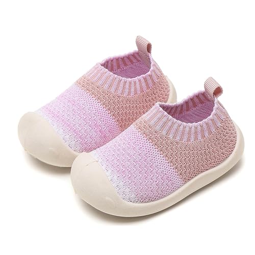 Luadnysin Lauflernschuhe Sockenschuhe Baby Überzieher Schuhe Krabbelschuhe Sommer Babyschuhe 6-12 Monate Für Draußen Hausschuhe Outdoor Hüttenschuhe Kinder Barfussschuhe Anti Rutsch Socken von Luadnysin