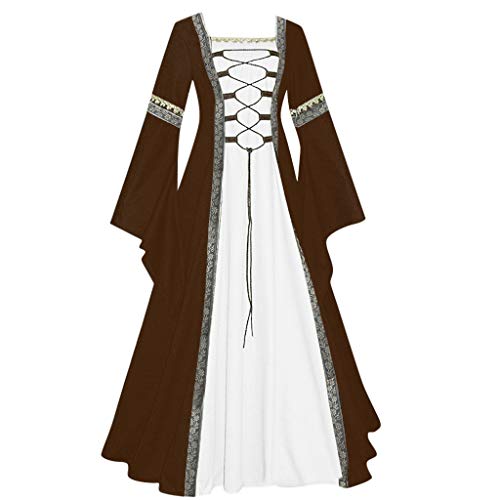 Luadnysin Mittelalter Kleidung Damen Goth Dress Wikinger Cosplay Lang Kleid Größen Große Kurz Mittelalterkleid Renaissance Abendkleid Schottische Westernkleid Cocktailkleid Khaki L Luadnysin Mittelalter Kleidung Damen Goth Dress Wikinger Cosplay Lang Kleid Größen Große Kurz Mittelalterkleid Renaissance Abendkleid Schottische Westernkleid Cocktailkleid Khaki L von Luadnysin