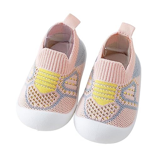 Luadnysin Sockenschuhe Baby Hausschuhe Lauflernschuhe Winter Kinder Mädchen Barfussschuhe Krabbelsocken Stoppersocken Krabbelschuhe Babyschuhe 6-12 Monate Schuhe Ab 1 Jahr Sommer Badeschuhe von Luadnysin