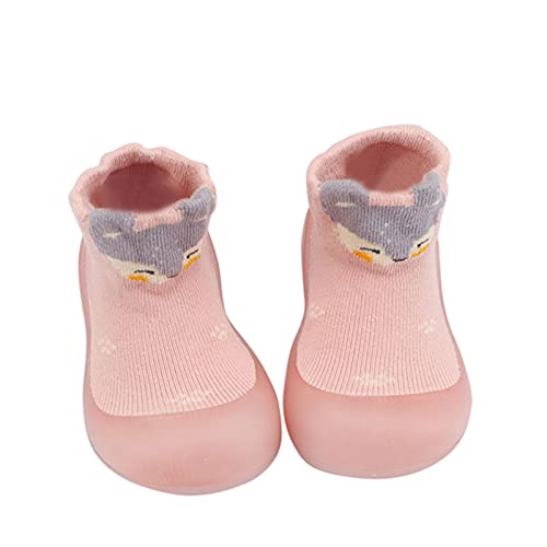 Luadnysin Sockenschuhe Baby Lauflernschuhe Hüttenschuhe Kinder Krabbelschuhe Hausschuhe Winter Outdoor Barfußschuhe Babyschuhe 12-18 Monate Mädchen Barfuß Kleinkind Regenschuhe von Luadnysin
