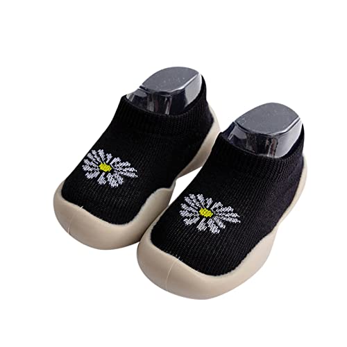 Luadnysin Sockenschuhe Baby Schuhe Hausschuhe 1 Jahr Krabbelschuhe Winter Babyschuhe 6-12 Monate Für Draußen Kinder Barfußschuhe Mädchen Lauflernschuhe Sommer Krabbelsocken Rutschfeste Socken von Luadnysin