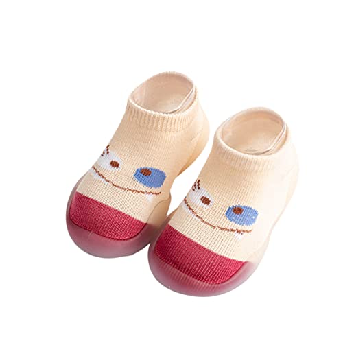 Luadnysin Sockenschuhe Kinder Baby Schuhe Babyschuhe 6-12 Monate Barfussschuhe Überzieher Rutschsocken Hausschuhe Barfußschuhe Ab 1 Jahr Hüttenschuhe Lauflernschuhe Winterschuhe von Luadnysin