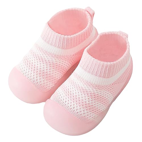 Luadnysin Stoppersocken Baby Lauflernschuhe Hausschuhe Kinder Mädchen Barfussschuhe Babyschuhe 6-12 Monate Überzieher Schuhe Krabbelschuhe Outdoor Ab 1 Jahr Antirutsch Socken von Luadnysin