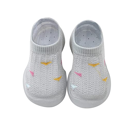 Luadnysin Stoppersocken Baby Sockenschuhe Kinder Hausschuhe Krabbelschuhe Babyschuhe Lauflernschuhe Outdoor Schuhe Barfußschuhe 6-12 Monate Für Draußen 12-18 Rutschfeste Socken von Luadnysin