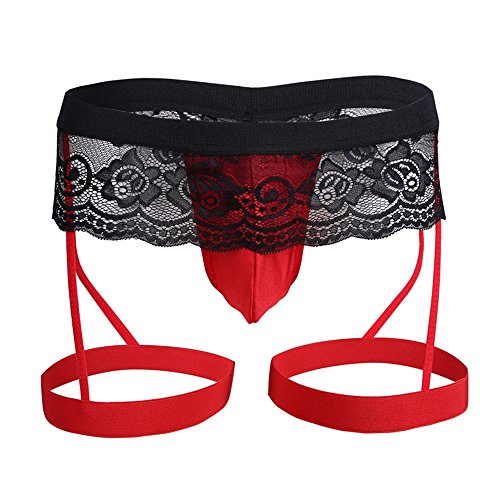 Luadnysin String Tanga Herren Ouvert Offen Erotische Slips G-String Unterhosen Gay Sexy Mini Elefanten Personalisiert Hipster Reizunterwäsche Unterwäsche Sissy Dessous String Tanga Lover Geschenk von Luadnysin