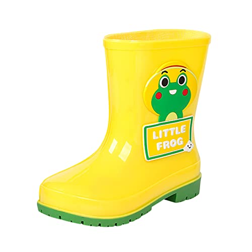 Luadnysin Unisex Gummistiefel Kinder Federleichte Bequeme Stiefel Wasserdichte Kleinkind Regenstiefel Kinderstiefel Mit Rutschfeste Sohle Gelb 27 Luadnysin Unisex Gummistiefel Kinder Federleichte Bequeme Stiefel Wasserdichte Kleinkind Regenstiefel Kinderstiefel Mit Rutschfeste Sohle Gelb 27 von Luadnysin