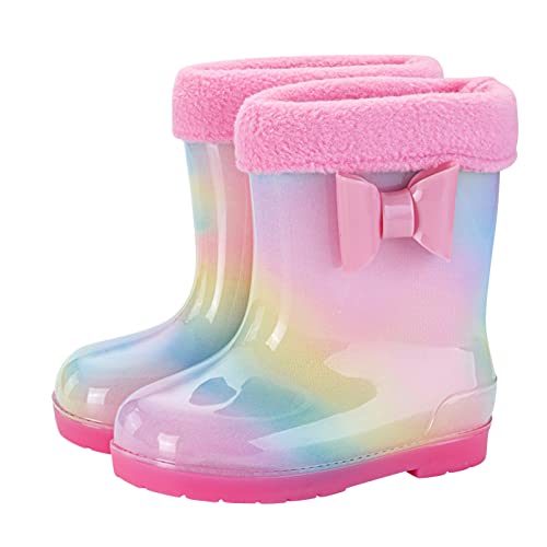 Luadnysin Unisex Gummistiefel Kinder Federleichte Wasserdichte Regenschuhe Leichte Halbschaft Stiefel Regenstiefel Mit Rutschfeste Sohle F 28 von Luadnysin