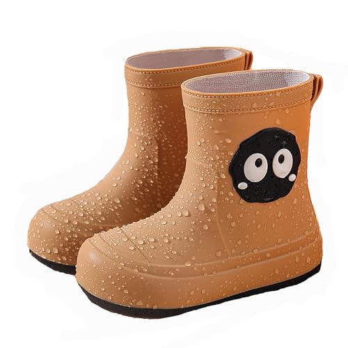 Luadnysin Unisex Gummistiefel Kinder Wasserdichte Leichte Stiefel Halbschaft Kleinkind Regenschuhe Kinderstiefel Mit Rutschfeste Sohle Braun 31 Luadnysin Unisex Gummistiefel Kinder Wasserdichte Leichte Stiefel Halbschaft Kleinkind Regenschuhe Kinderstiefel Mit Rutschfeste Sohle Braun 31 von Luadnysin