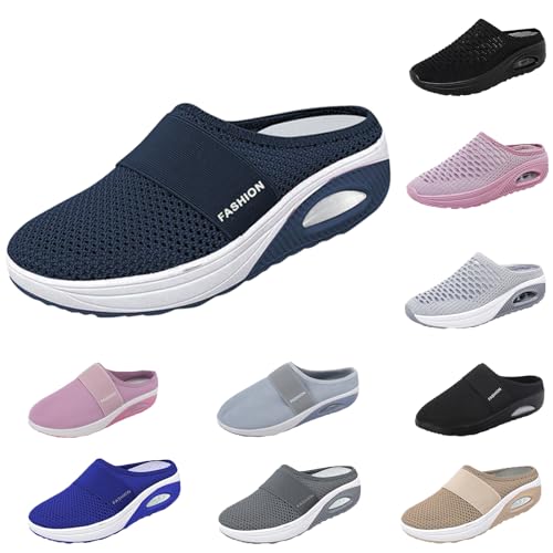 Orthopädische Schuhe Damen Air Cushion Diabetiker Schuhe Mit Luftkissen Lässige Slip On Walkingschuhe Sandalen Wmshoes Joggingschuhe Laufschuhe Sportschuhe Turnschuhe Sneaker Hausschuhe Sabots von Luadnysin