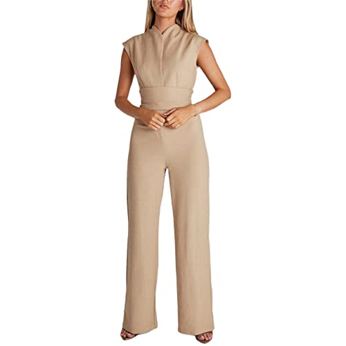 Overall Damen Elegant Jumpsuit Playsuit Festlich Ladies Brautmutter Anzug Elegant Hochzeit Gast Romper Hosenanzug Baggy Jumper Sommer Eleganter Strampler Overall Cocktail Party Festlich Overalls von Luadnysin