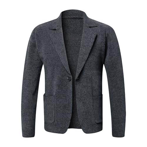 Pullover Strickjacken Für Herren Business Outfit Janker Schwarze Strickjacke Jakett Modern Cardigan Mode Wintermantel Strickweste Jacken Jacke Hemd Mit Kapuze Stricksakko Reissverschluss Sweatshirt von Luadnysin